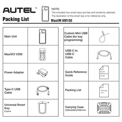 Autel MaxiIM KM100E Key Fob Programmer Immobilizer Tool Key Creation IMMO Learning Chip Read Write Cloning Frequency Detection Ai-TechWorld 