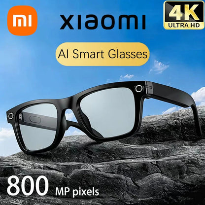 Xiaomi 800W Pixel Smart Glasses With AI Camera Recognition Video Recording Bluetooth Calling Music Playback Glasses For Gifts Ai-TechWorld 