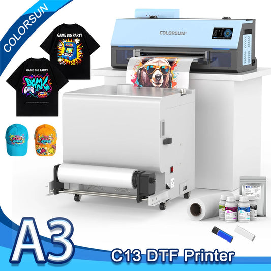 Colorsun A3 DTF Printer For Epson XP600 DTF Printer Machine Direct to Film Impresora A3 DTF Printer For T-Shirt Hoodies Bag Ai-TechWorld   ai-techworld