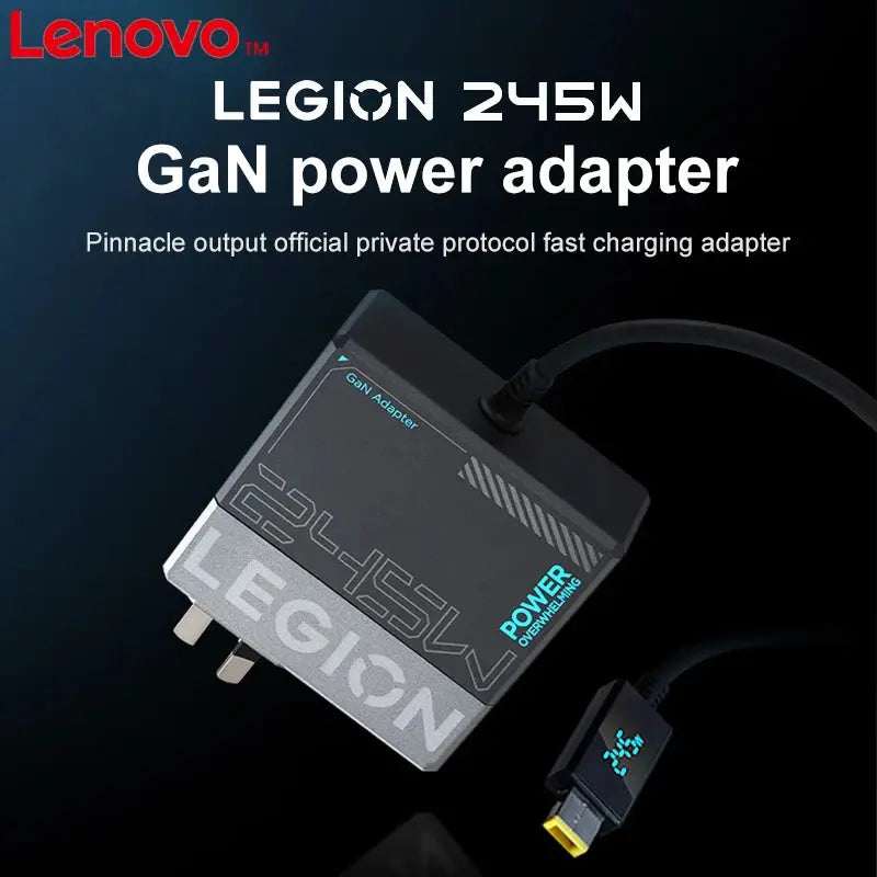Worlds Fastest Lenovo Legion 245W Gan Power Adapter Universal Computer Charger Type-C Ai-TechWorld 