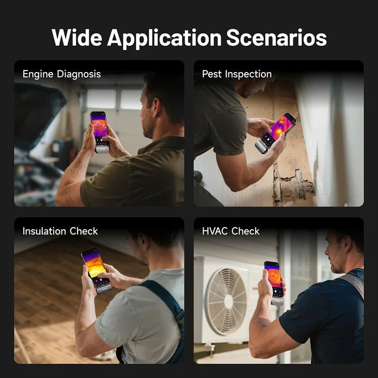 TOPDON NEW TC002C DUO iOS & Android & Windows Thermography Measurement Smartphone car Infrared Thermal Imager Imaging Cam Ai-TechWorld   ai-techworld