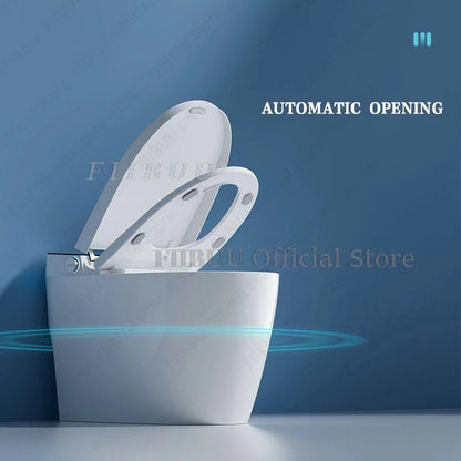Luxury Smart Toilet Built In Water Tank Toilet Heated Seat Elongated Toilet Blackout Food flush Night Light Built-in Bidet Seat Ai-TechWorld 