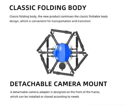 EFT E616P Heavy-Duty Agricultural Spraying Drone Frame - High Payload Multicopter for Crop Spraying & Precision Farming Ai-TechWorld 