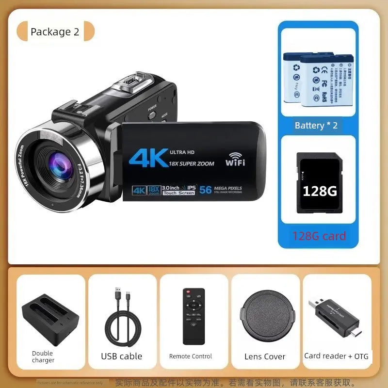 4K HD Digital Camera Infrared Home Video Professional Photography WiFi Wedding Fast Hand Joke Action Sports Camera with WiFi Ai-TechWorld 