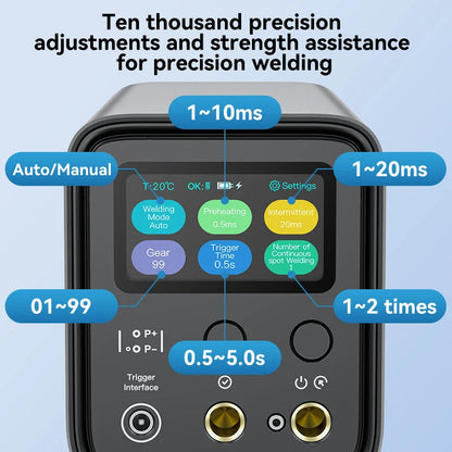 AWithZ UF20B Spot Welder Super Farad Capacitor Spot Welding Machine 18650 Lithium Battery DIY Nickel Sheet Welding Machine EU Ai-TechWorld 