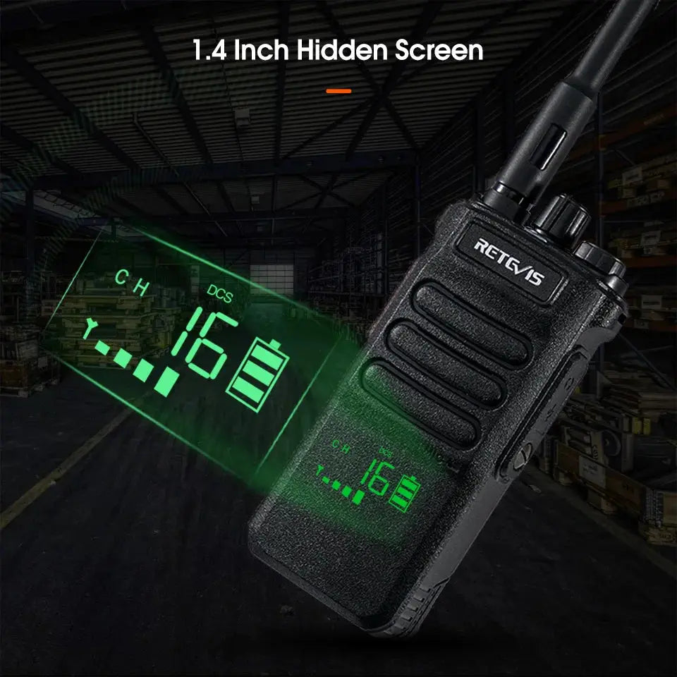 Retevis RT86 10W Walkie Talkie Professional Two Way Radio Long Range Walkie Talkie UHF Communication radio for Outdoor Business Ai-TechWorld 