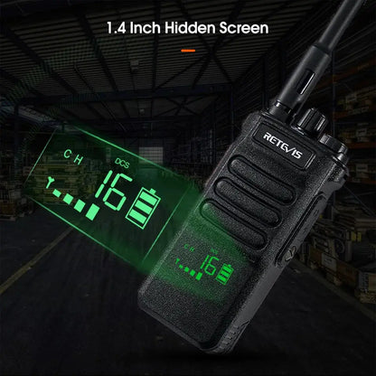 Retevis RT86 10W Walkie Talkie Professional Two Way Radio Long Range Walkie Talkie UHF Communication radio for Outdoor Business Ai-TechWorld 