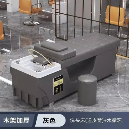 Spa Massage Shampoo Bed for Hair Salon, Commercial Use, Hairdressing Shaving Station, Water Circulation Basin, Beauty Furn, 2025 Ai-TechWorld 