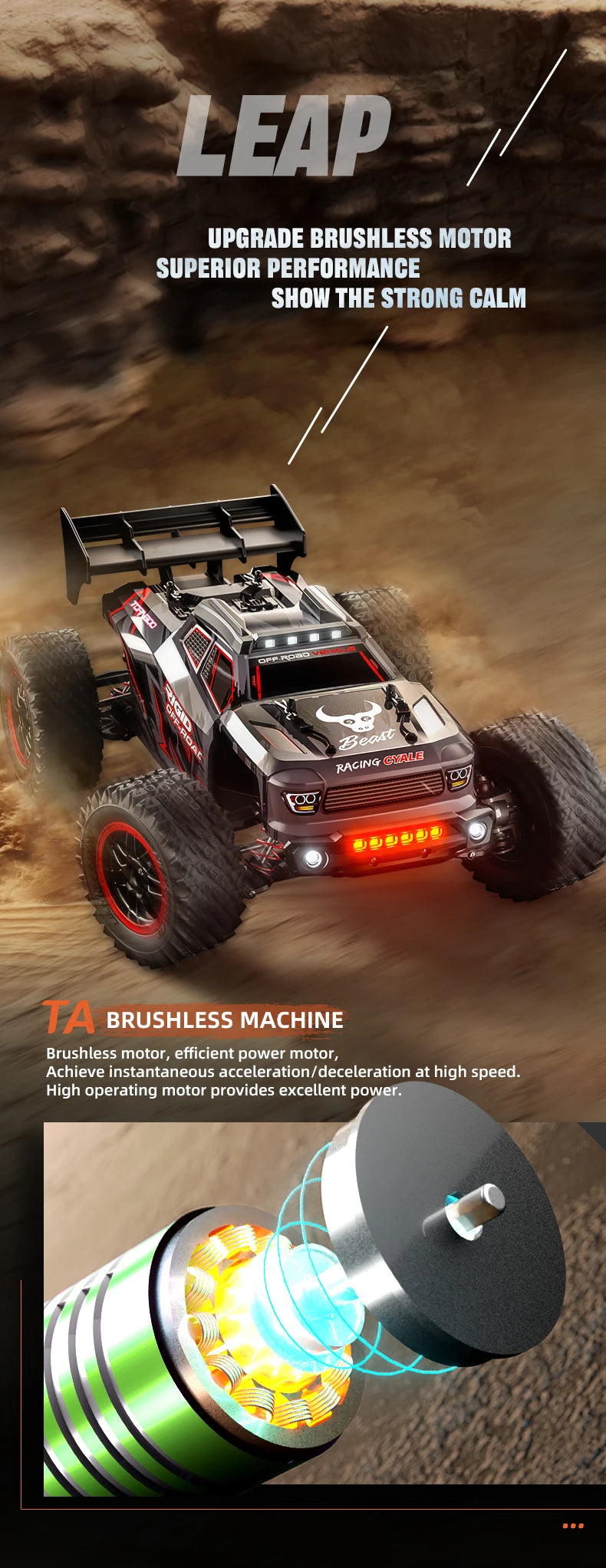 SG116 MAX 1:16 High Speed Drift Racing Car 80KM/H Brushless Motor 4WD SG316 MAX RC Off Road Car Monster Trucks Toy For Kids Gift Ai-TechWorld 