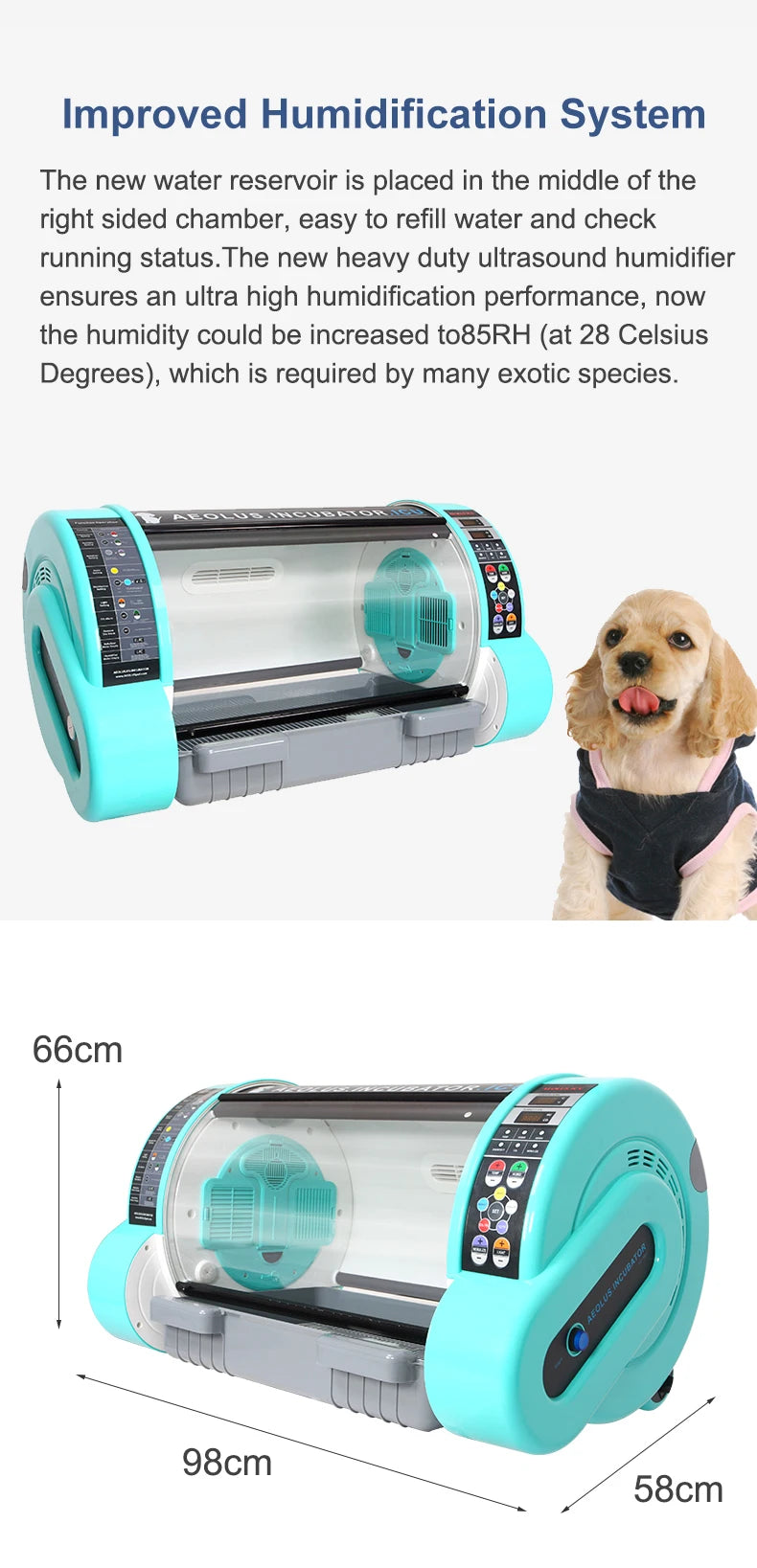 Professional Auto Adjustable Clinic Care  Hyperbaric Oxygen Chamber Animal Health Incubator with CE Ai-TechWorld 