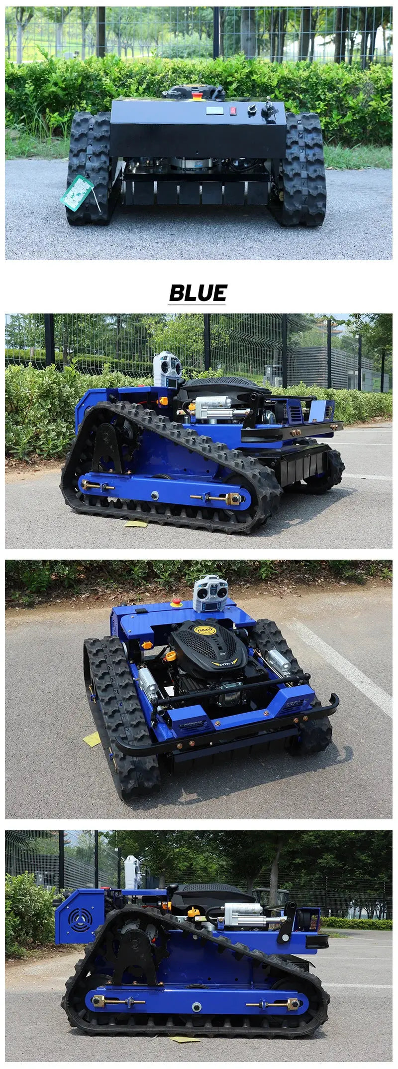 Remote Control Lawn Mower Crawler 7.5HP Tracked Radio Controlled - Ai-TechWorld