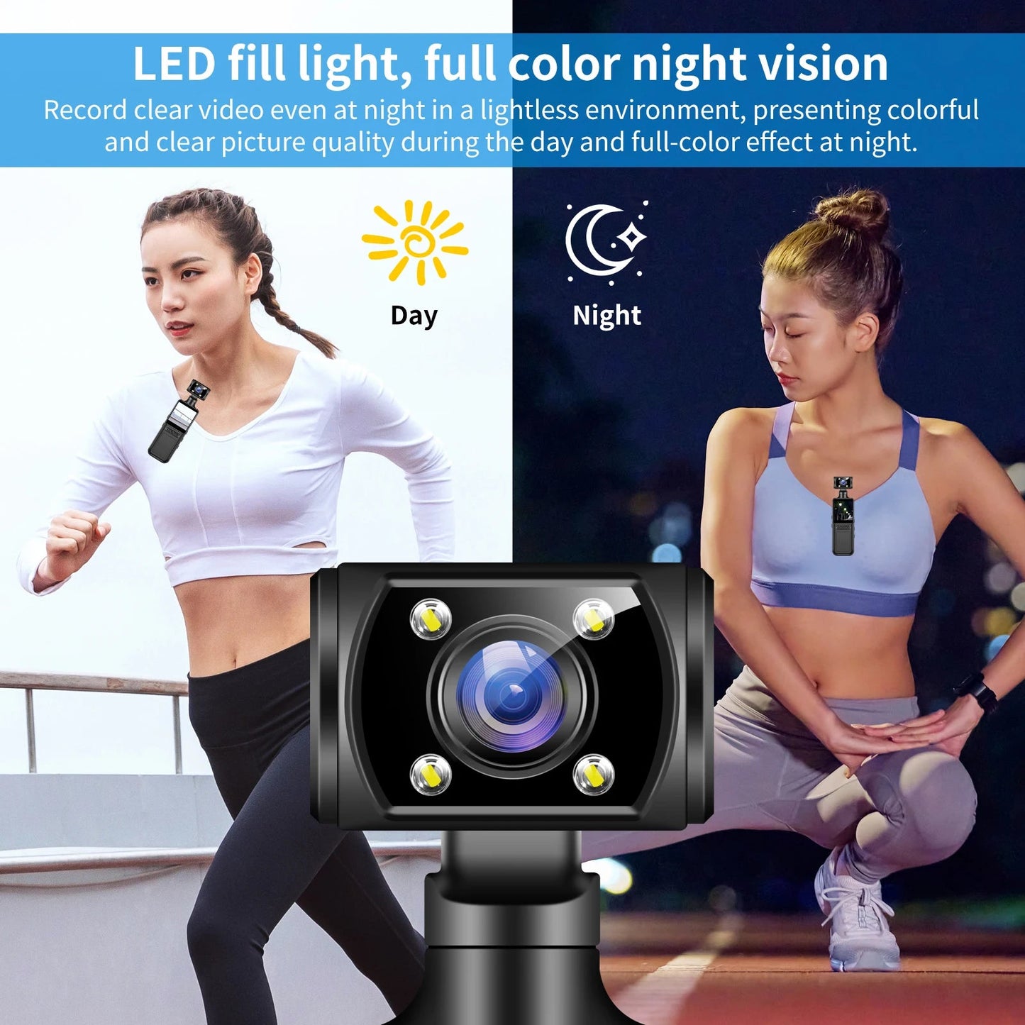 4K HD Handheld Pocket Camera 180 ° Rotating Mini Portable Camera Wearable Night Vision Outdoor Sports Camera 2025 New Ai-TechWorld 