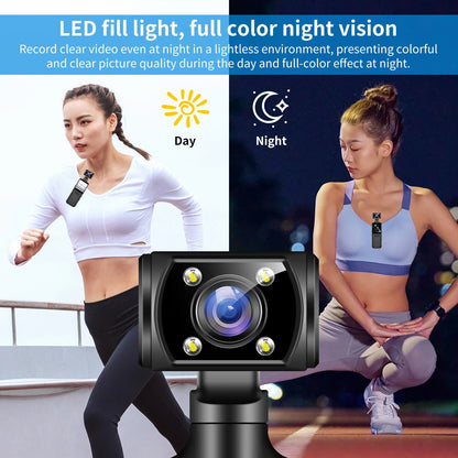 4K HD Handheld Pocket Camera 180 ° Rotating Mini Portable Camera Wearable Night Vision Outdoor Sports Camera 2025 New Ai-TechWorld 