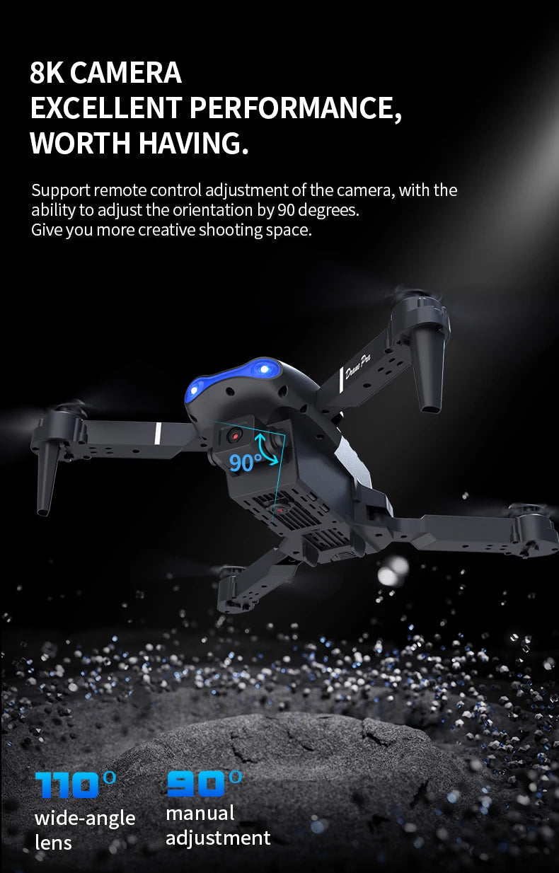 E99 Pro Drone Screen remote control Quadcopter Remote Four Axis Aircraft 8K HD Photography UAV Altitude Fixation Helicopter Toy Ai-TechWorld 