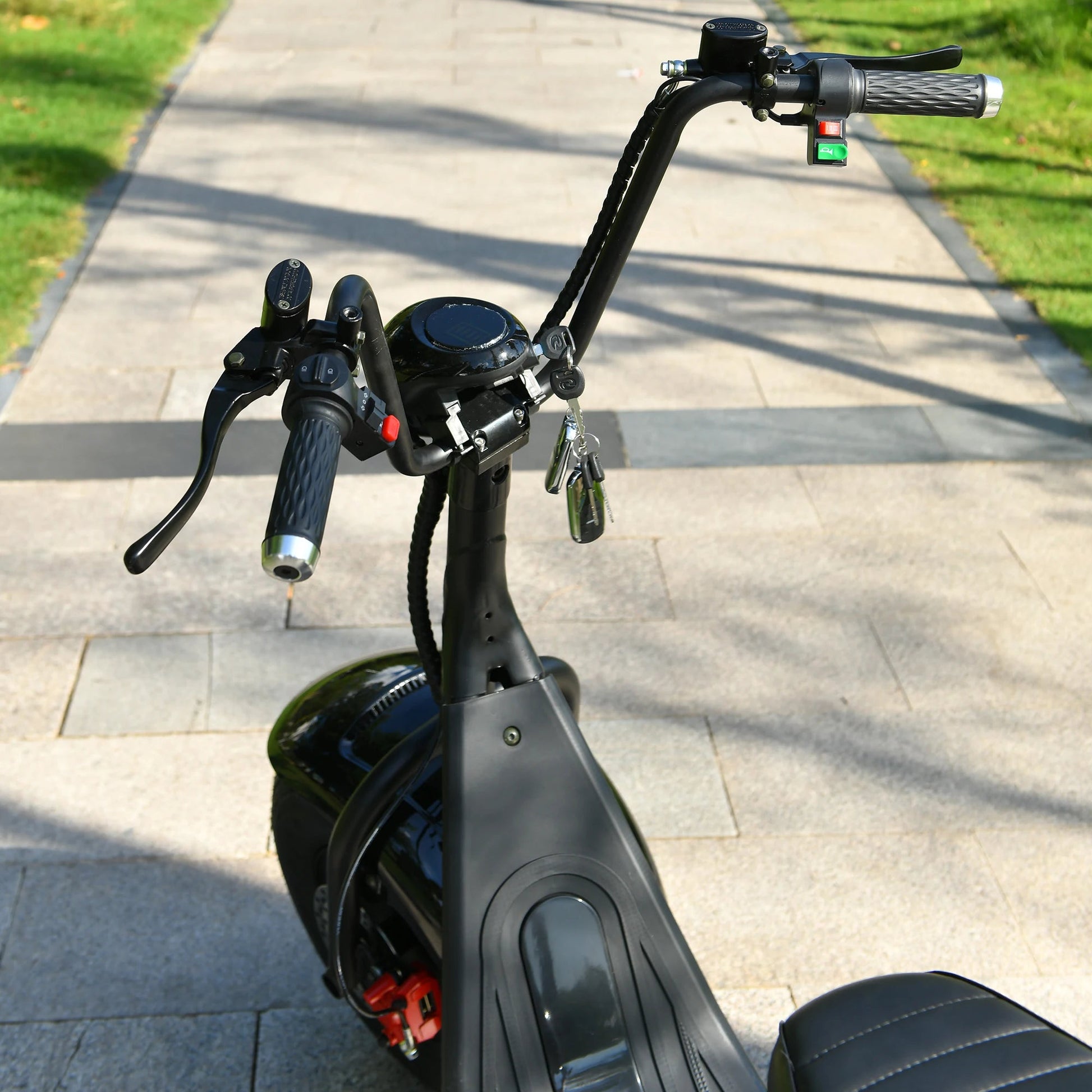 Mini Black Fat Tyre Electric Citycoco Scooter 60V12AH Motorbike E scooter 2000W Commuter electric scooter Ai-TechWorld 