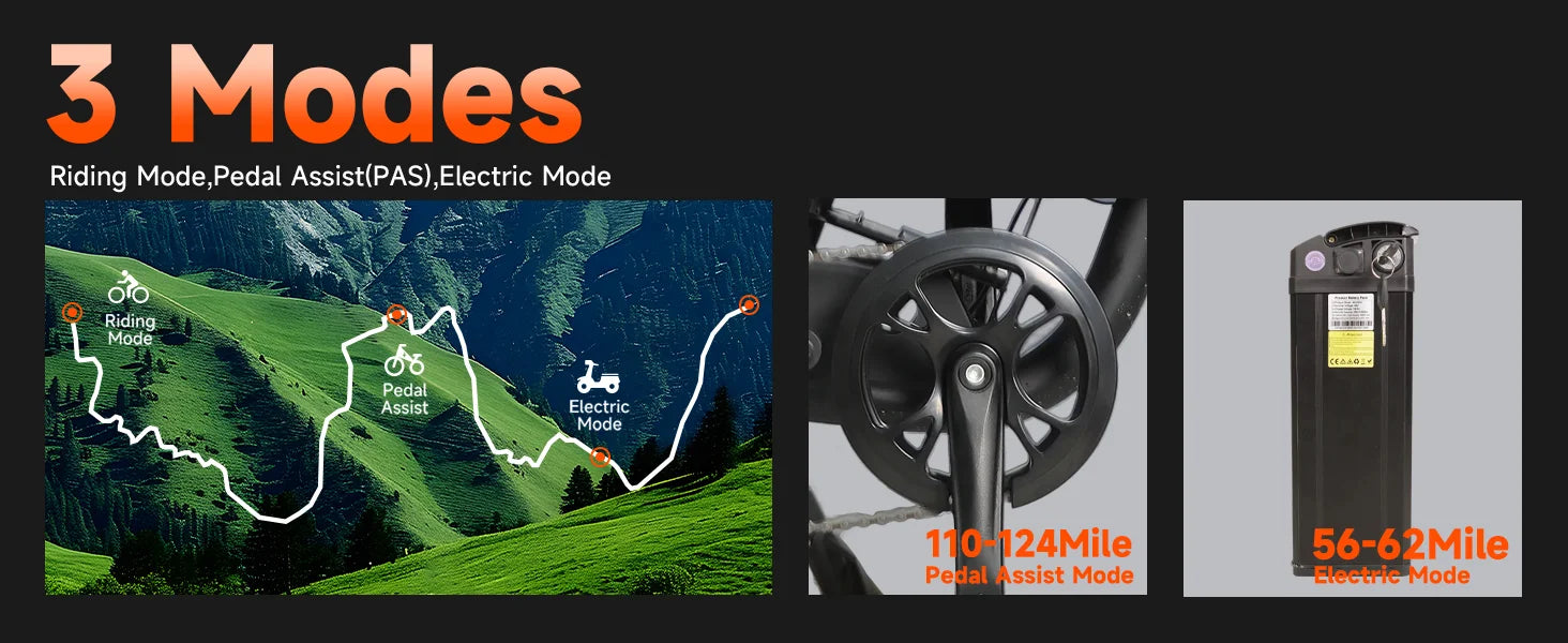 【1 Year Warranty】BAOLUJIE DM01 Electric Bike for Adult 2000W Motor Electric Bike 60V 30AH Moto 42MPH City Commuter Electric Bike Ai-TechWorld 