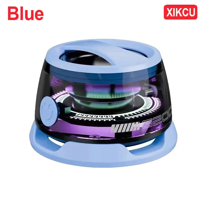 XIKCU Portable Mini Travel Stereo Outdoor Magnetic Bluetooth Speaker Wireless with RGB Color Light and Phone Holder for ios Ai-TechWorld 