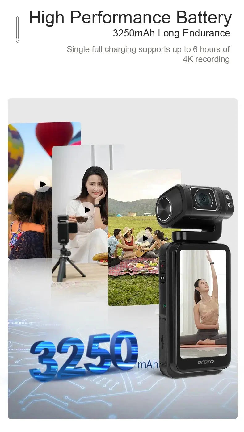 5K 30FPS 4K 60FPS Digital Video Camera, 3.5" Touch Screen,Vlogging Ai-TechWorld 