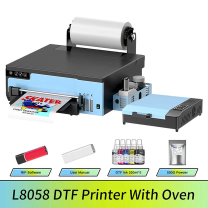 A4 DTF Printer Machine For Epson XP600 Printhead Direct to Film Transfer Machine For Dark/Light T-Shirts Fabrics Hats Leather Ai-TechWorld   ai-techworld