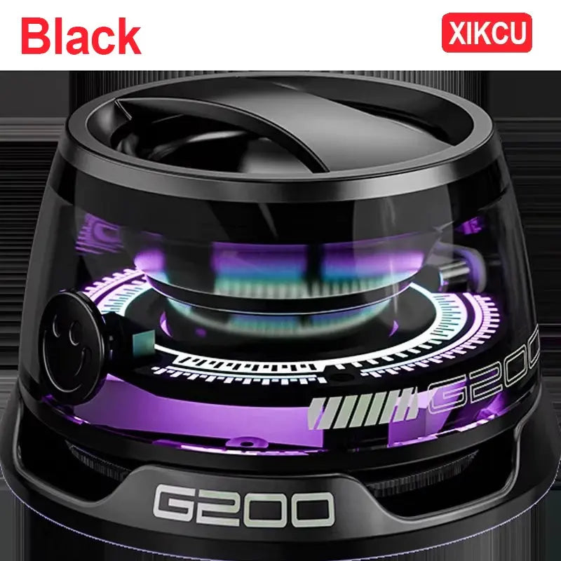 XIKCU Portable Mini Travel Stereo Outdoor Magnetic Bluetooth Speaker Wireless with RGB Color Light and Phone Holder for ios Ai-TechWorld 