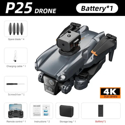 KBDFA P25 Drone 4K 8K HD Camera Aerial Photography Foldable RC Quadcopter Obstacle Avoidance Mini UAV Remote Control Toys Ai-TechWorld 