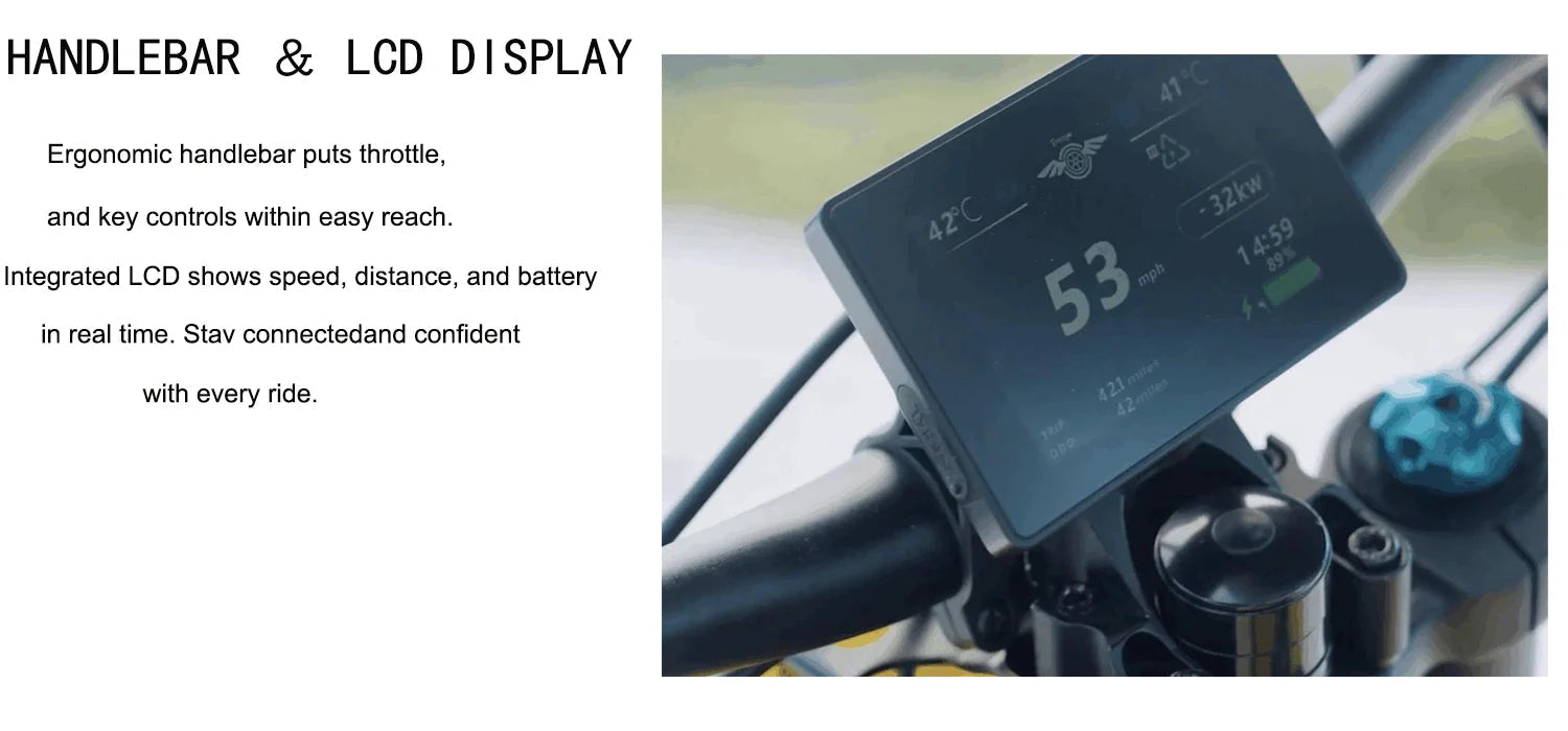 NEW Electric Dirt Bike Mid-Drive Motor 72V/40AH/8000W(Peak) 53MPH Electric Motorcycle Bike 380N.m Fast Charging Off-Road Bike Ai-TechWorld 