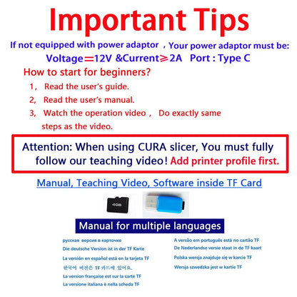 EasyThreed 3D Printer  Entry Level  Compatible with PLA TPU 1.75mm Filament  include Power Adaptor. Ai-TechWorld 