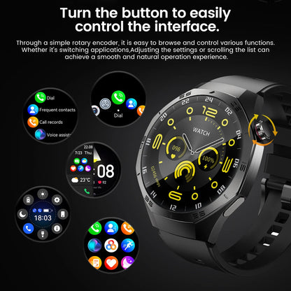 2025New For Android and ios Smart Watch Men AMOLED Screen GPS Motion trajectory Heart Rate Bluetooth Calls SmartWatch Waterproof Ai-TechWorld 