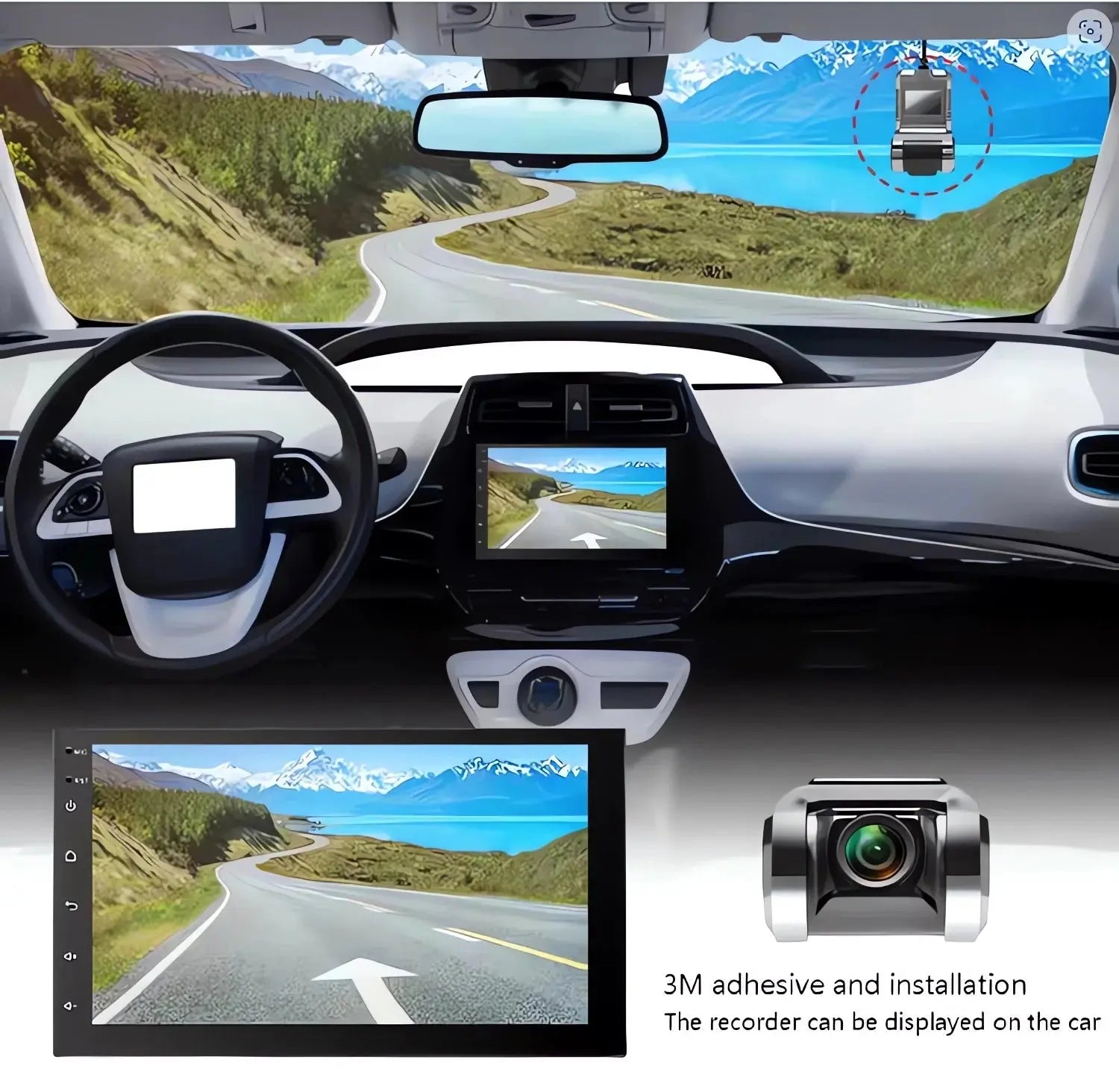 USB Car DVR For Android Media Navigator Dash cam HD Camera Driving Recorder Comes with ADAS Driving Assistance Function Ai-TechWorld 
