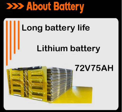 Powerful QS205v3 10000W 72V 100KMH 62MPH Fatbike Electric Road Bike Adults Fat Tire Fardriver 72V150A Controller E Motorcycle Ai-TechWorld 