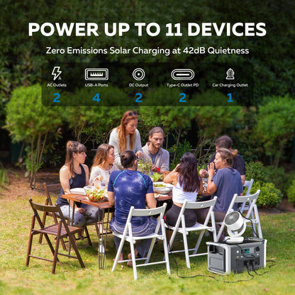 CTOLITY AP1000 Portable Power Station 1024Wh Lifepo4 Battery Solar Generator AC Outlets Pure Sinve Wave Energy Storage Supply Ai-TechWorld 