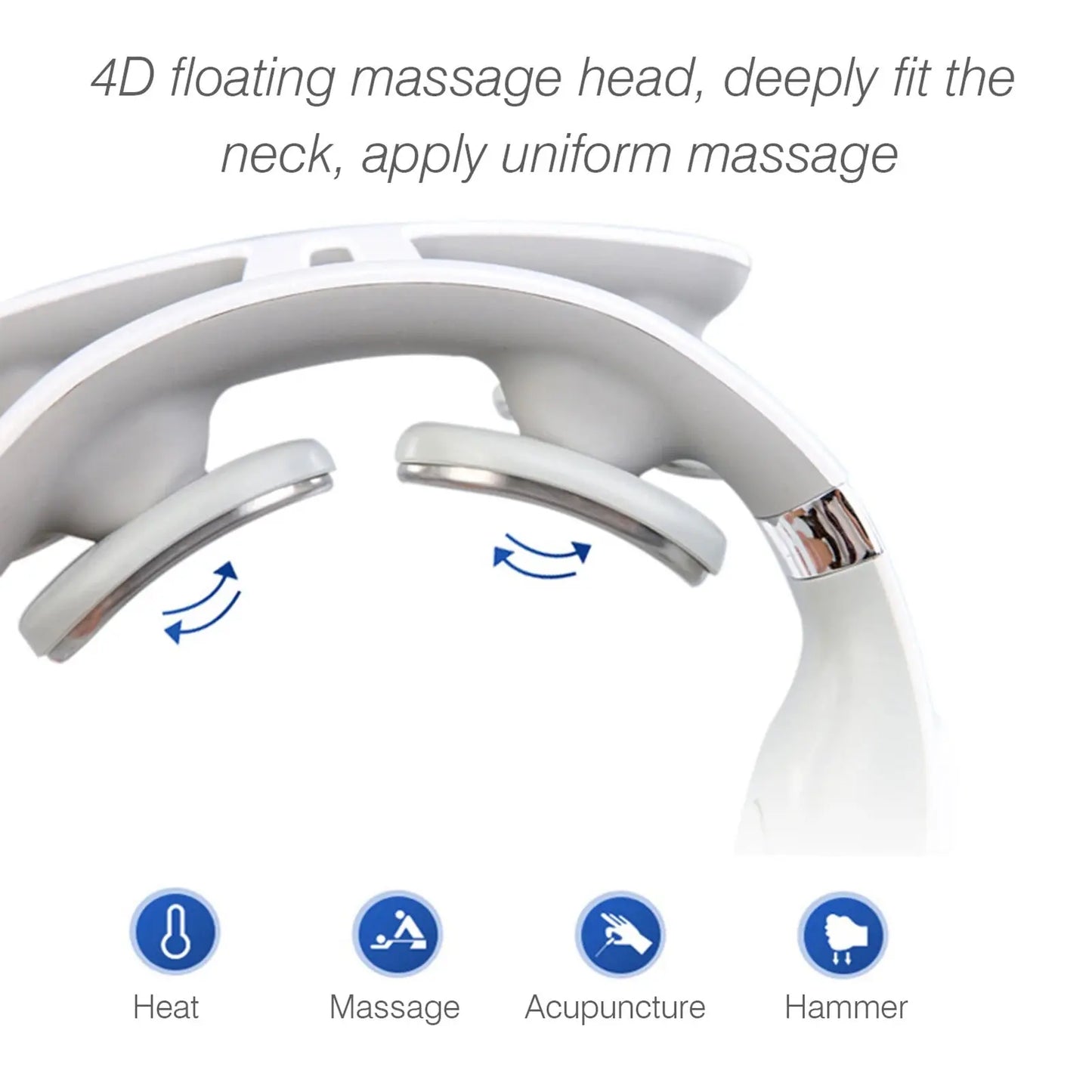 Neck Massage Machine 4 Head And Neck Protection Heating Machines Breathing Light Vibration Hot Compress Cervical Spine Machine Ai-TechWorld 