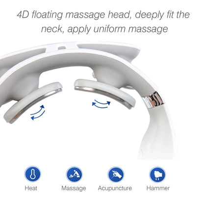 Neck Massage Machine 4 Head And Neck Protection Heating Machines Breathing Light Vibration Hot Compress Cervical Spine Machine Ai-TechWorld 