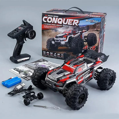 WLtoys 1:16 Scale Large RC Car 50km/h High Speed 4WD Children Toy for Boys Remote Control Car 2.4G Off Road Monster Truck RC Toy Ai-TechWorld 