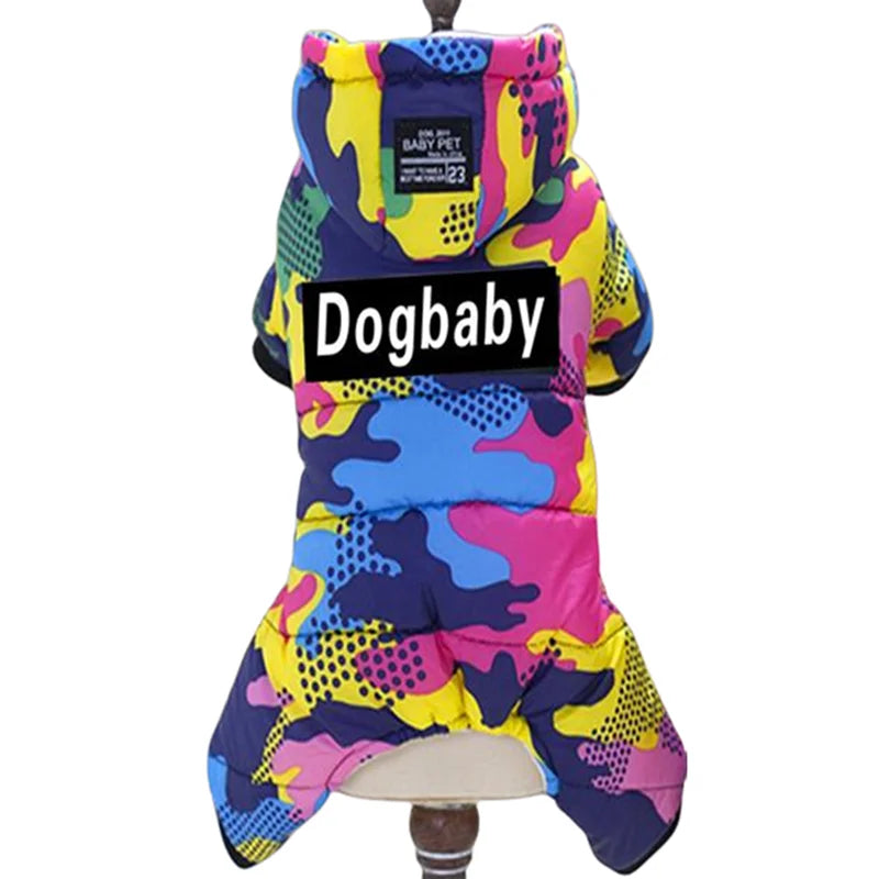 Thicken Warm Dog Jumpsuit Winter Pet Dogs Clothes for Chihuahua Coat Waterproof Hoodie Puppy Overalls Poodle Jacket Pet Apparel Ai-TechWorld 