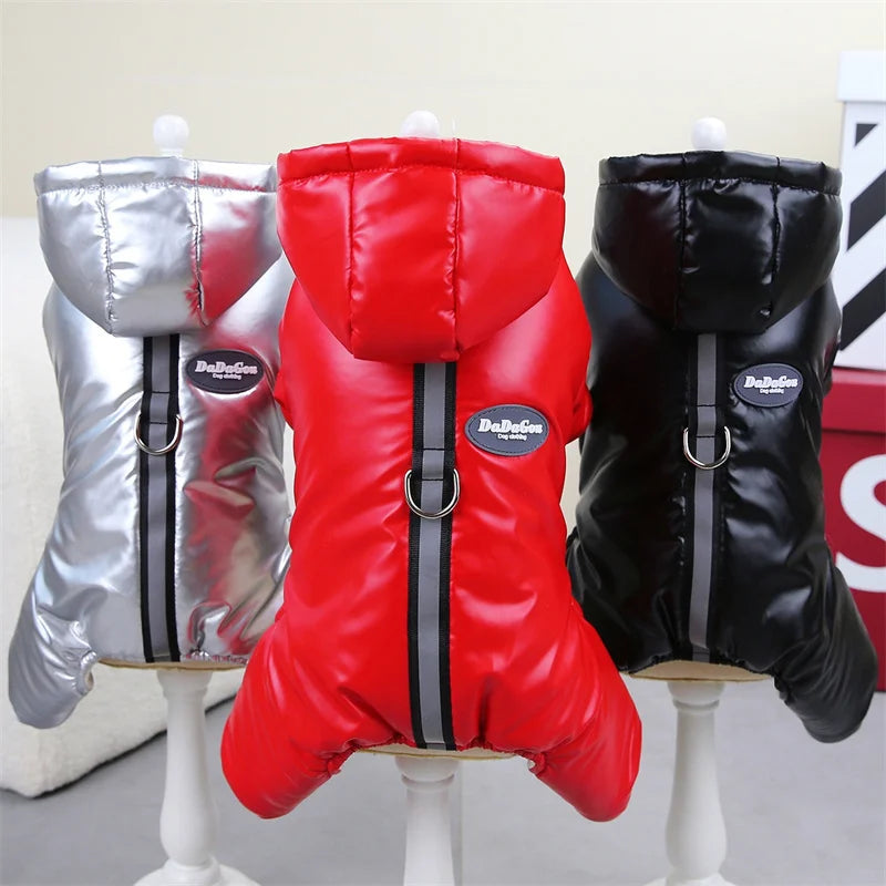 Thicken Warm Dog Jumpsuit Winter Pet Dogs Clothes for Chihuahua Coat Waterproof Hoodie Puppy Overalls Poodle Jacket Pet Apparel Ai-TechWorld 