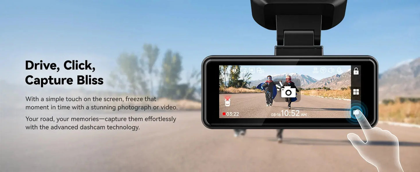 REDTIGER Dash Cam HD 4K Built-in GPS 70FOV Car DVR 5G WIFI APP Control Fatigue Driving Reminder Car Camera with Night Vision Ai-TechWorld 