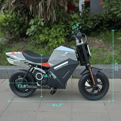 【2 Year Warranty】Freego K1 Kids Electric Dirt Bike Motorcycle 15.5MPH Speed 10 Miles Long-Range with Rear Motor EBike UL 2849 Ai-TechWorld 