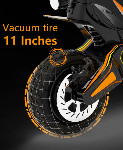 Dual Motor 46mph 80kmh Hydraulic Absorber Brake Powerful Off-road Adult Double Motor Big 60V 11inch Tires Electric Scooter Ai-TechWorld 