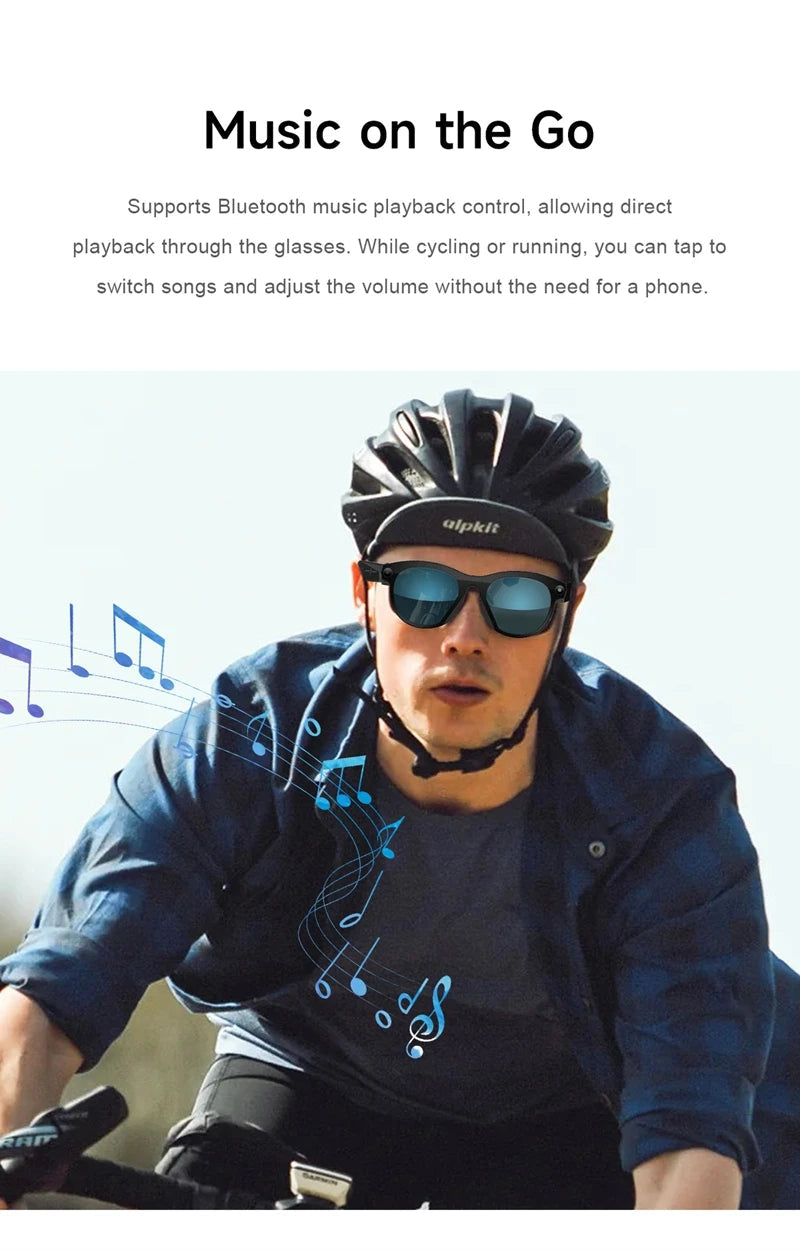 Xiaomi 6K HD AI Smart Camera Glasses Multifunctional Bluetooth Calling Voice Assistant Music Player Translation Camera Glasses Ai-TechWorld 