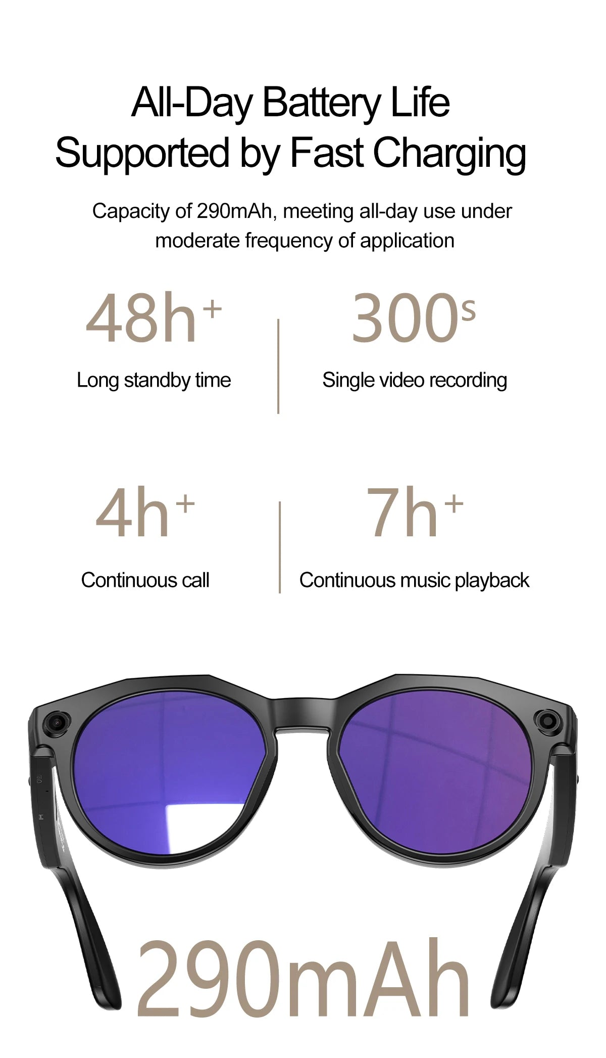 2026 New 4K HD AI Smart Glasses Men 800W Pixel Camera Bluetooth Call 4GB WIFI Transmission Voice Assistant Smart Glasses Women Ai-TechWorld 