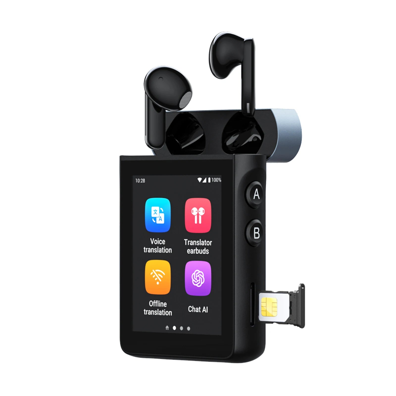 Wooask A9 4G+WiFi AI Translator Earbuds, Standalone Instant Translation Device with 144 Languages, ChatGPT,Phone Call Ai-TechWorld   ai-techworld