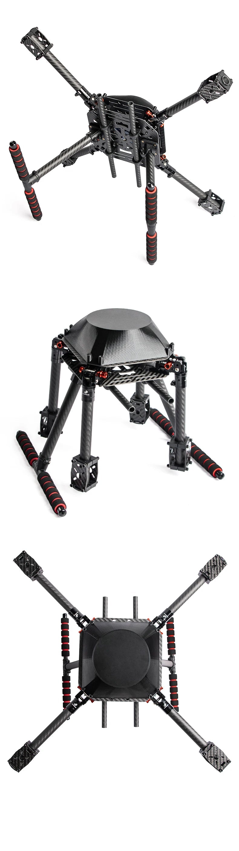 LX450 450mm full Carbon fiber Quadcopter Frame Umbrella shaped folding FPV Quad with Carbon Fiber Landing Skid F450 drone frame Ai-TechWorld 