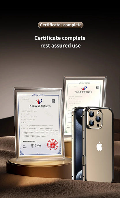 Camera Protection + Hybrid Silicone Frame Aluminum Metal Phone Case For iPhone 17 16 15 Pro Max 14 13 Better Heat Bumper Ai-TechWorld 