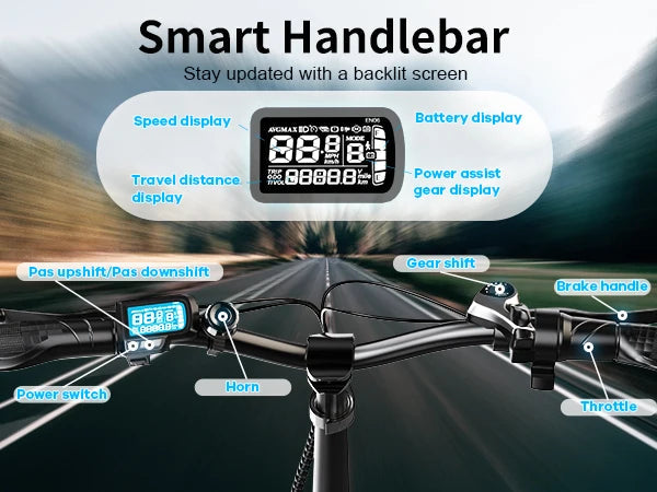 1000W Folding Electric Bike,48V 20.8AH Removable Battery EBike,30+MPH,80 Miles Max Range Electric Bike for Adults, 20" Fat Tire Ai-TechWorld 