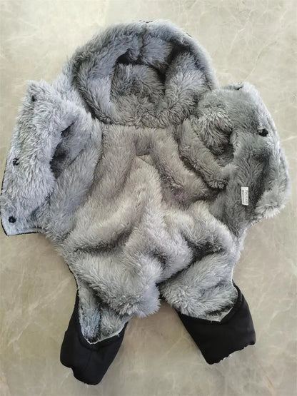 Thicken Warm Dog Jumpsuit Winter Pet Dogs Clothes for Chihuahua Coat Waterproof Hoodie Puppy Overalls Poodle Jacket Pet Apparel Ai-TechWorld 
