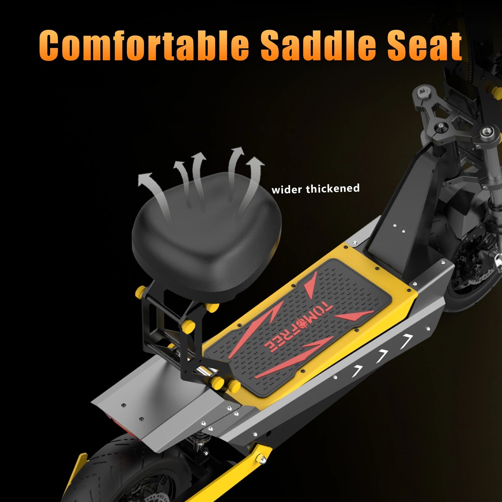 Terrosor 3000Wx2 Adult Electric Scooter Dual Motor Top Speed 50MPH,60V35AH, 11-inch Off-Road Tires Sport Folding EScooter Ai-TechWorld 