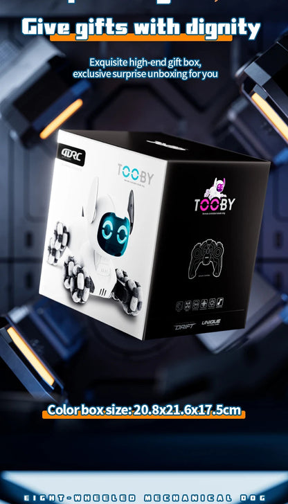 Y9 RC Robot Dog Toy 2.4G Radio Remote Control 8WD Mechanical Pet Dog Touch-sense Music Stunt Electric Toy for Girl Boy Kids Gift Ai-TechWorld 