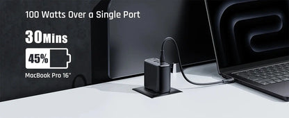 VOLTME 100W GaN Charger For Macbook Tablet USB Type C Charger Fast Charging Charger For iPhone 15 14 13 12 Quick Charge 4.0 3.0 Ai-TechWorld 