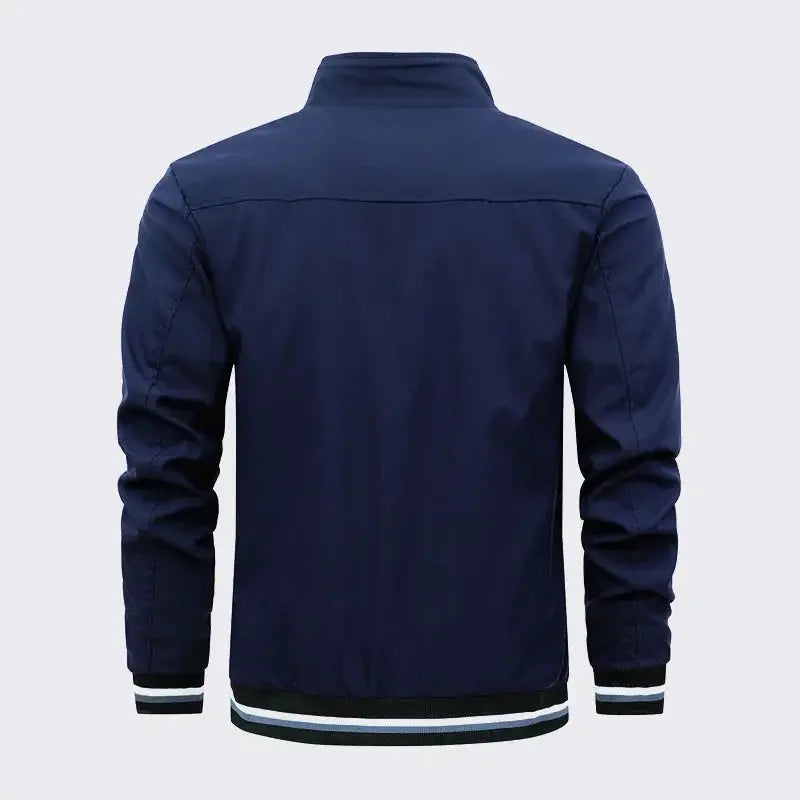 Autumn and Winter Men's Stand Collar Casual Zipper Jacket Outdoor Sports Coat Windbreaker Jacket for Men Waterproof Bomber Ai-TechWorld 